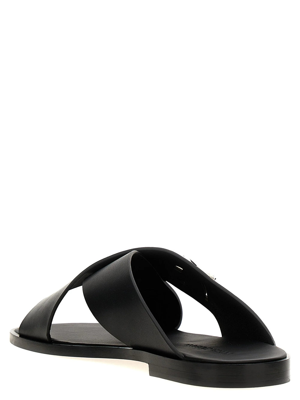 Dolce & Gabbana Black Calfskin Slides - EU 40 | US 7