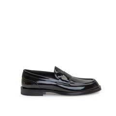 Dolce & Gabbana Black Calfskin Slip-On Loafers - EU39/US6