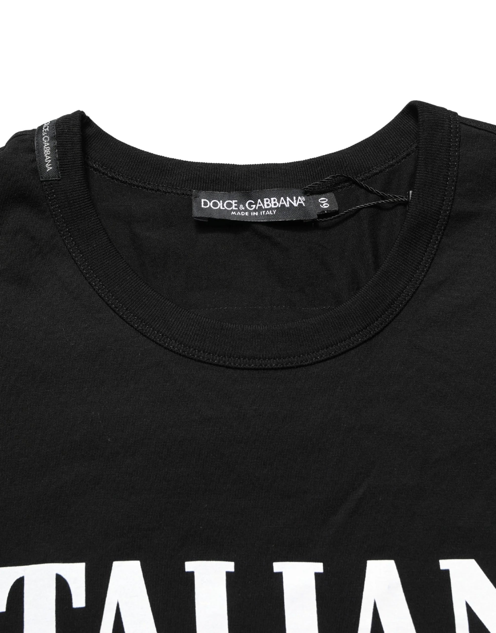 Dolce & Gabbana Black Camouflage Graphic Cotton Crewneck T-shirt - IT60 | 3XL