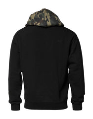 Dolce & Gabbana Black Camouflage Hooded Sweatshirt Sweater - IT46 | S - Hoodies