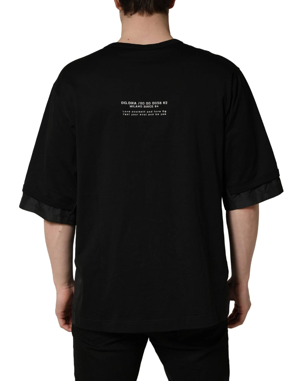 Dolce & Gabbana Black Camouflage Pocket Oversized T-shirt - IT48 | M