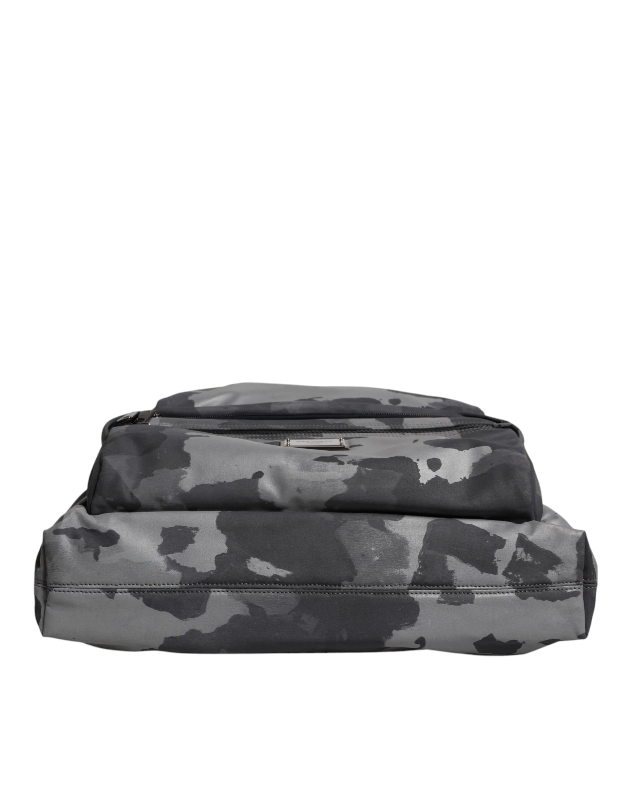 Dolce & Gabbana Black Camouflage Shoulder Strap Logo Plaque Bag