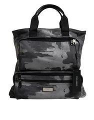 Dolce & Gabbana Black Camouflage Shoulder Strap Logo Plaque Bag - Shoulder Bags