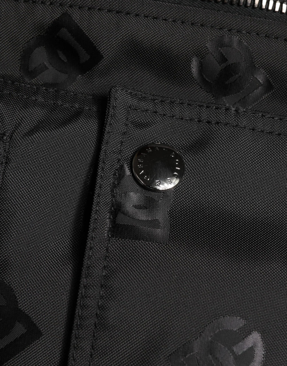 Dolce & Gabbana Black Cargo Windbraker Logo Mania Jacket - IT58 | 3XL - Windbreakers
