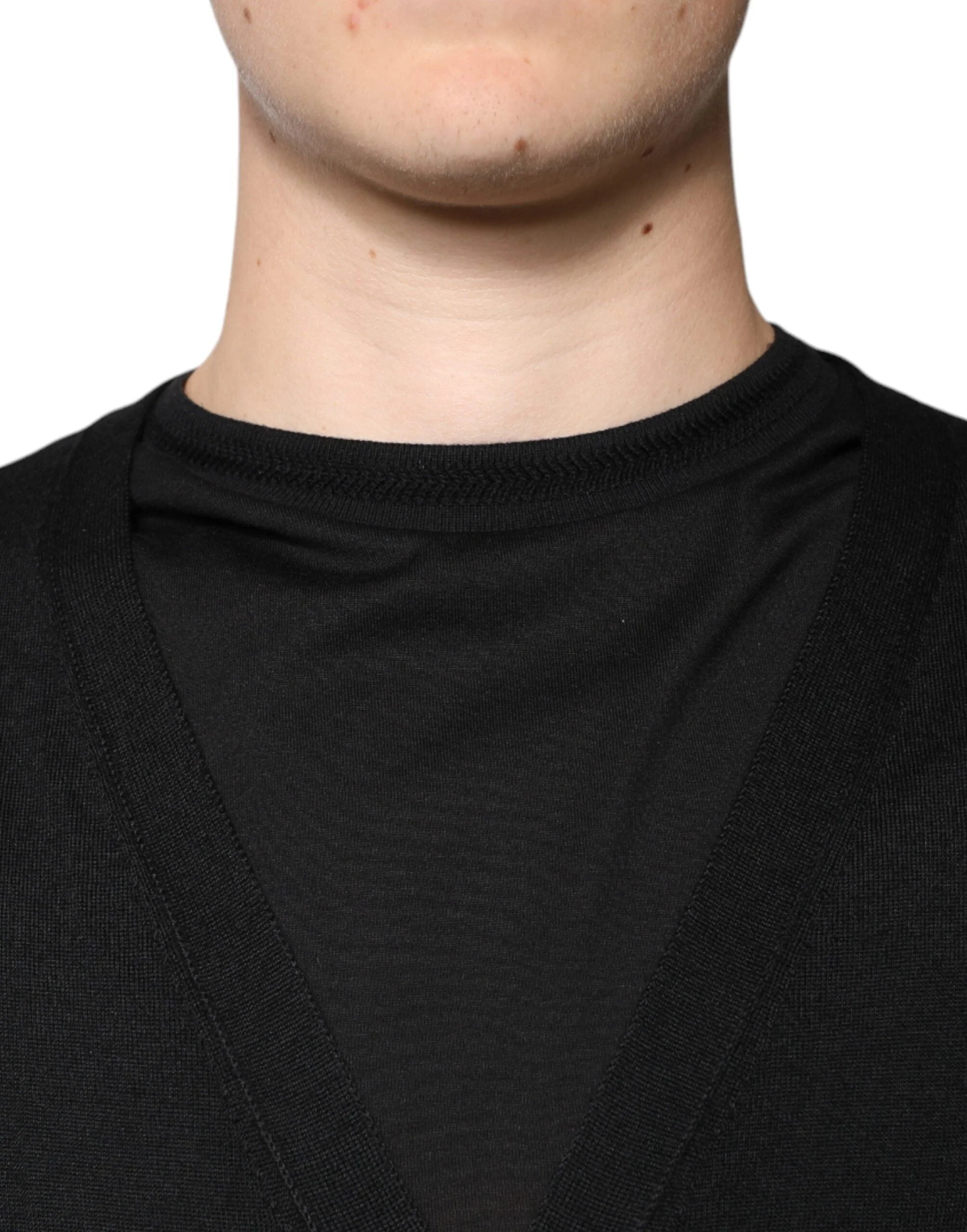 Dolce & Gabbana Black Cashmere Button Down Cardigan Sweater - IT44 | XS - Cardigans