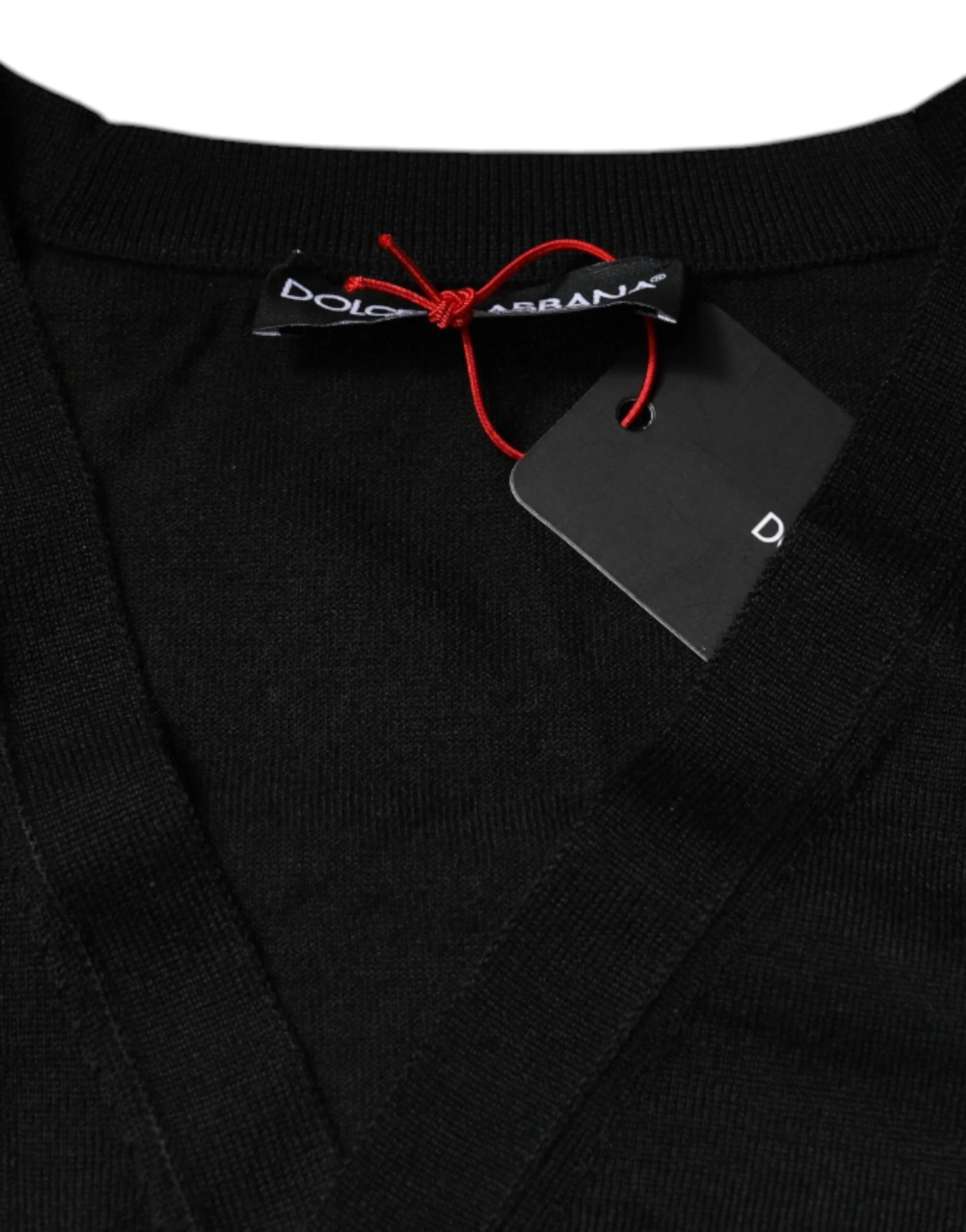 Dolce & Gabbana Black Cashmere Button Down Cardigan Sweater - IT44 | XS - Cardigans