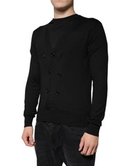 Dolce & Gabbana Black Cashmere Button Down Cardigan Sweater - IT44 | XS - Cardigans