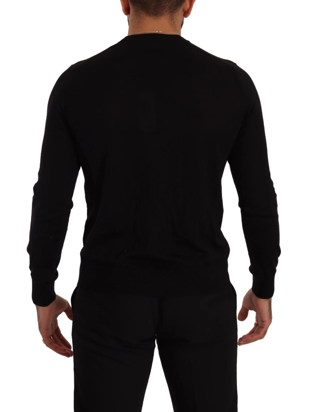 Dolce & Gabbana Black Cashmere Button Down Cardigan Sweater - IT46 | S - Cardigans