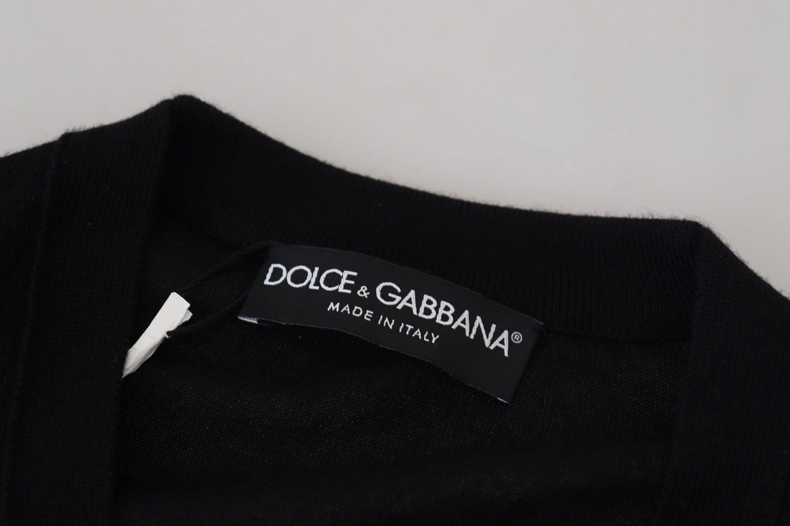 Dolce & Gabbana Black Cashmere Button Down Cardigan Sweater - IT50 | L - Cardigans