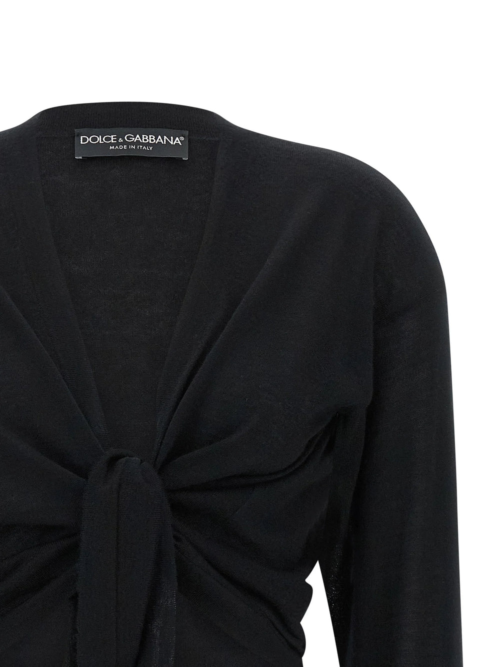 Dolce & Gabbana Black Cashmere Cardigan