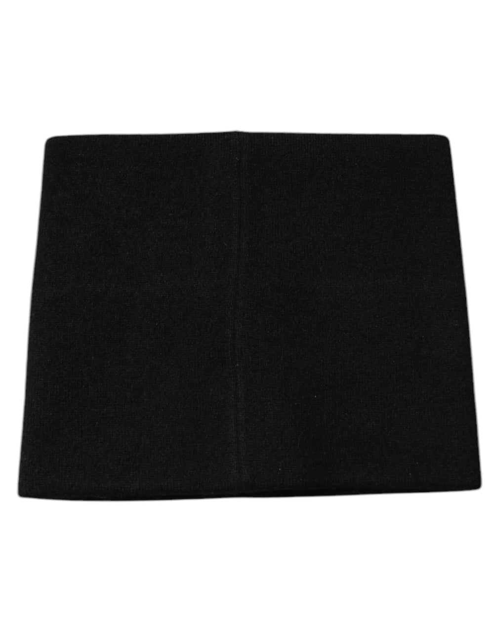 Dolce & Gabbana Black Cashmere DG Logo Square Handkerchief Scarf - Scarves & Shawls