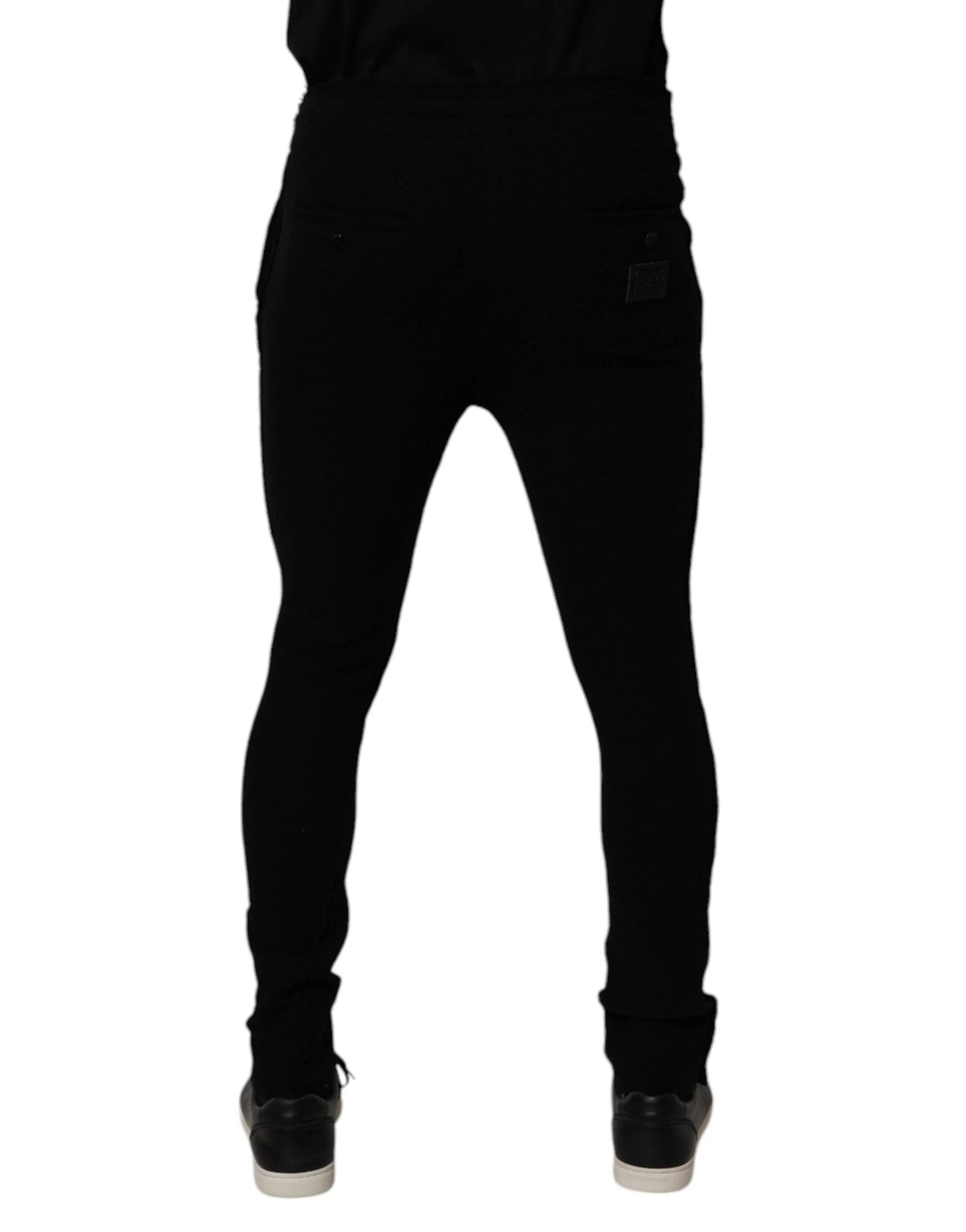 Dolce & Gabbana Black Cashmere Jogger Men Sweatpants Pants - IT48 | M - Joggers