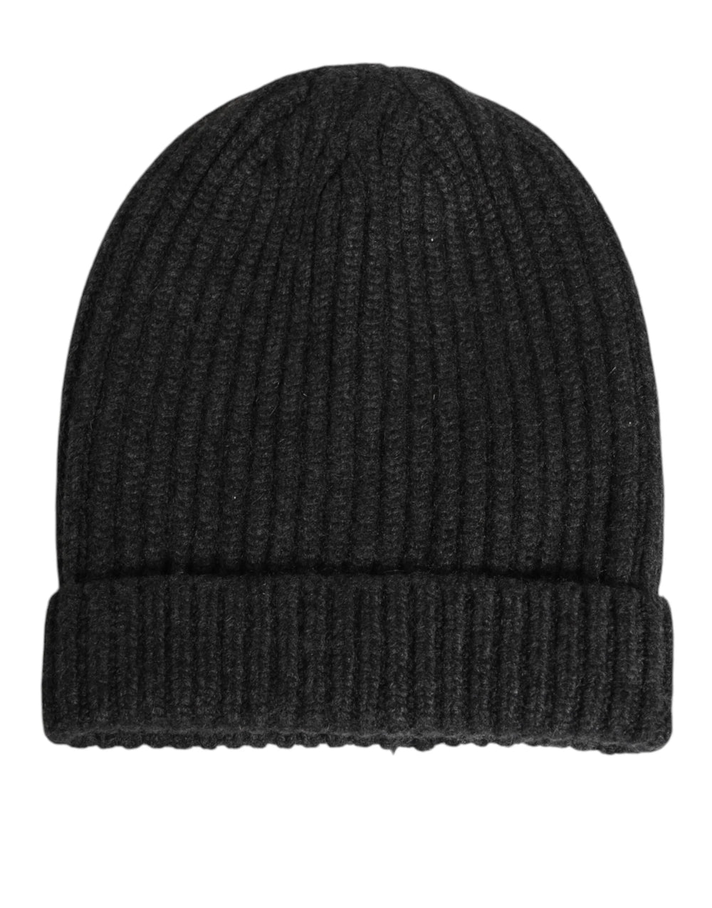Dolce & Gabbana Black Cashmere Knitted Beanie Men Capello Hat - Beanies