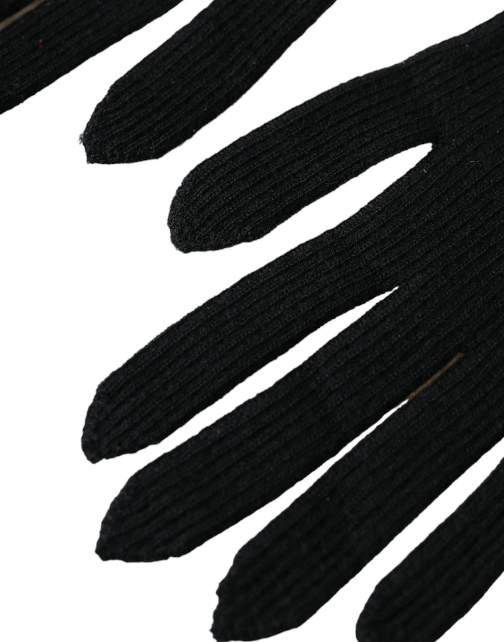 Dolce & Gabbana Black Cashmere Knitted Elbow Length Gloves - Gloves & Mittens