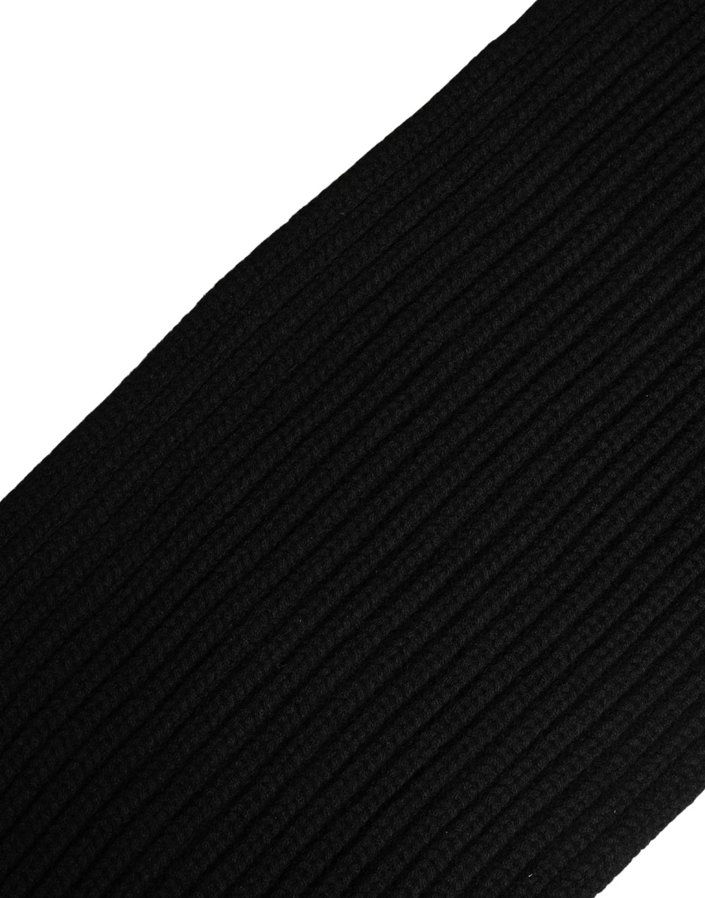 Dolce & Gabbana Black Cashmere Knitted Men Neck Warmer One Size Scarf - Scarves & Shawls