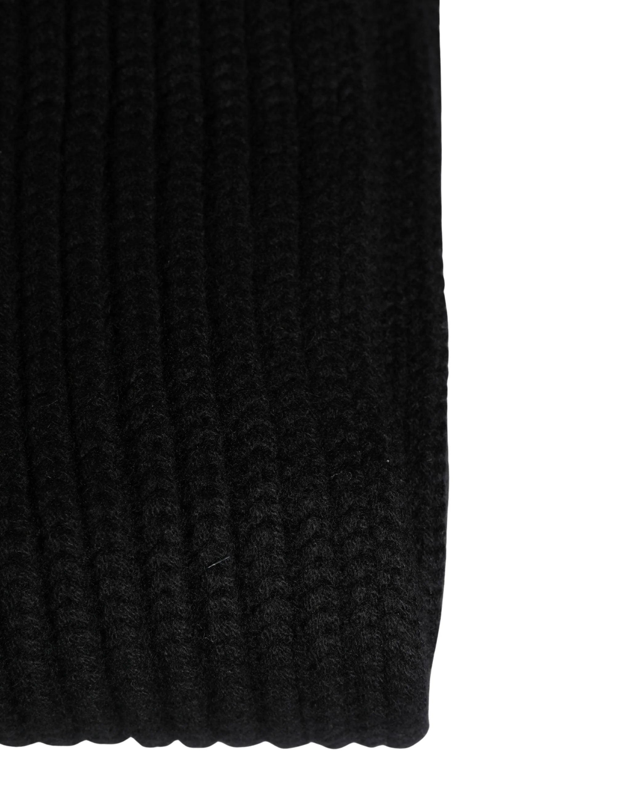 Dolce & Gabbana Black Cashmere Knitted Men Neck Warmer One Size Scarf - Scarves & Shawls