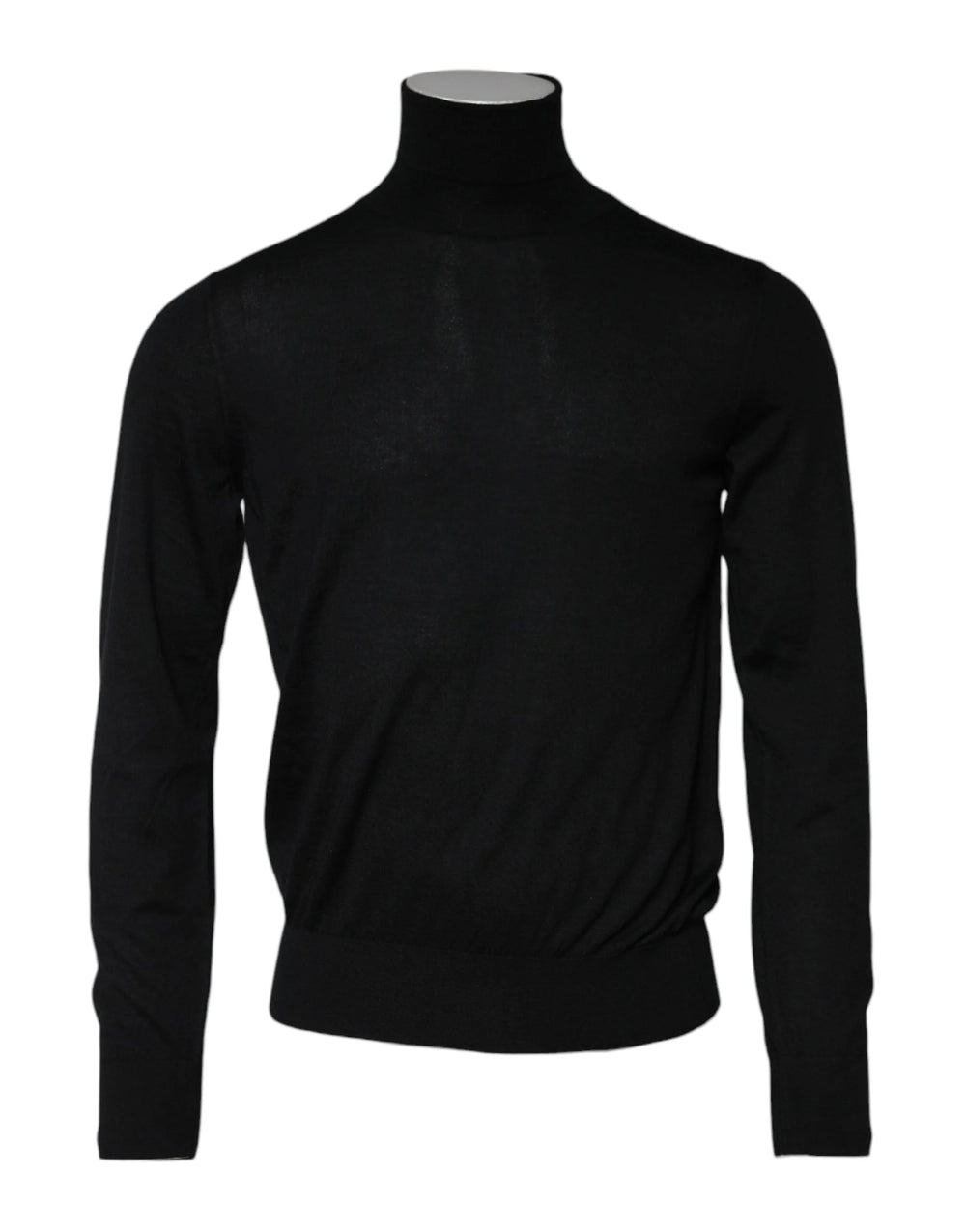 Dolce & Gabbana Black Cashmere Knitted Men Pullover Sweater - IT48 | M - Sweaters