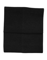 Dolce & Gabbana Black Cashmere Knitted Neck Warmer Foulard Scarf - Scarves & Shawls