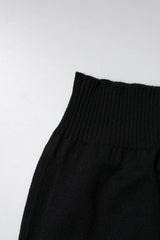 Dolce & Gabbana Black Cashmere Knitted Neck Warmer Foulard Scarf - Neck Gaiters