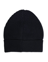 Dolce & Gabbana Black Cashmere Knitted Winter Beanie Hat