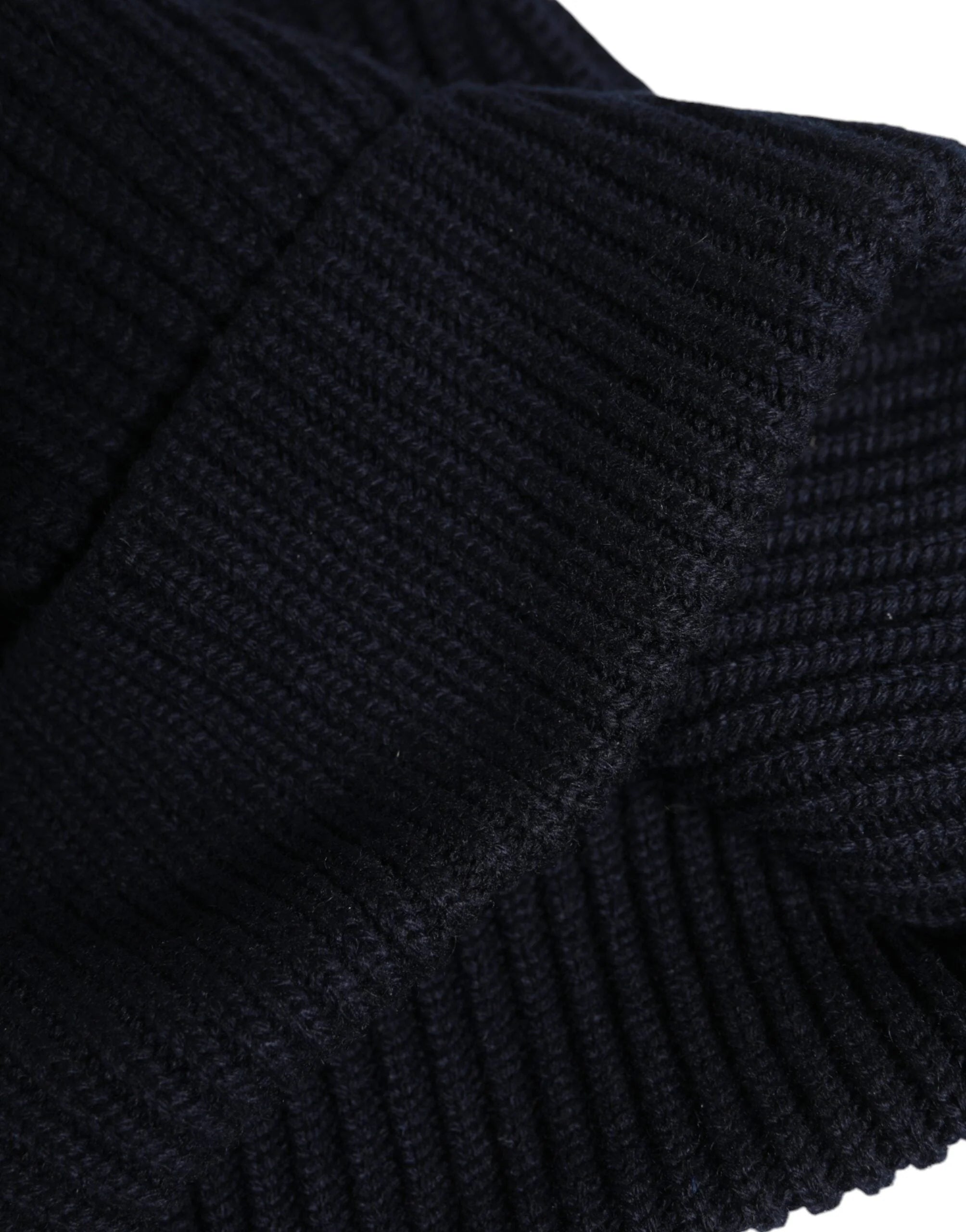Dolce & Gabbana Black Cashmere Knitted Winter Beanie Hat - Beanies