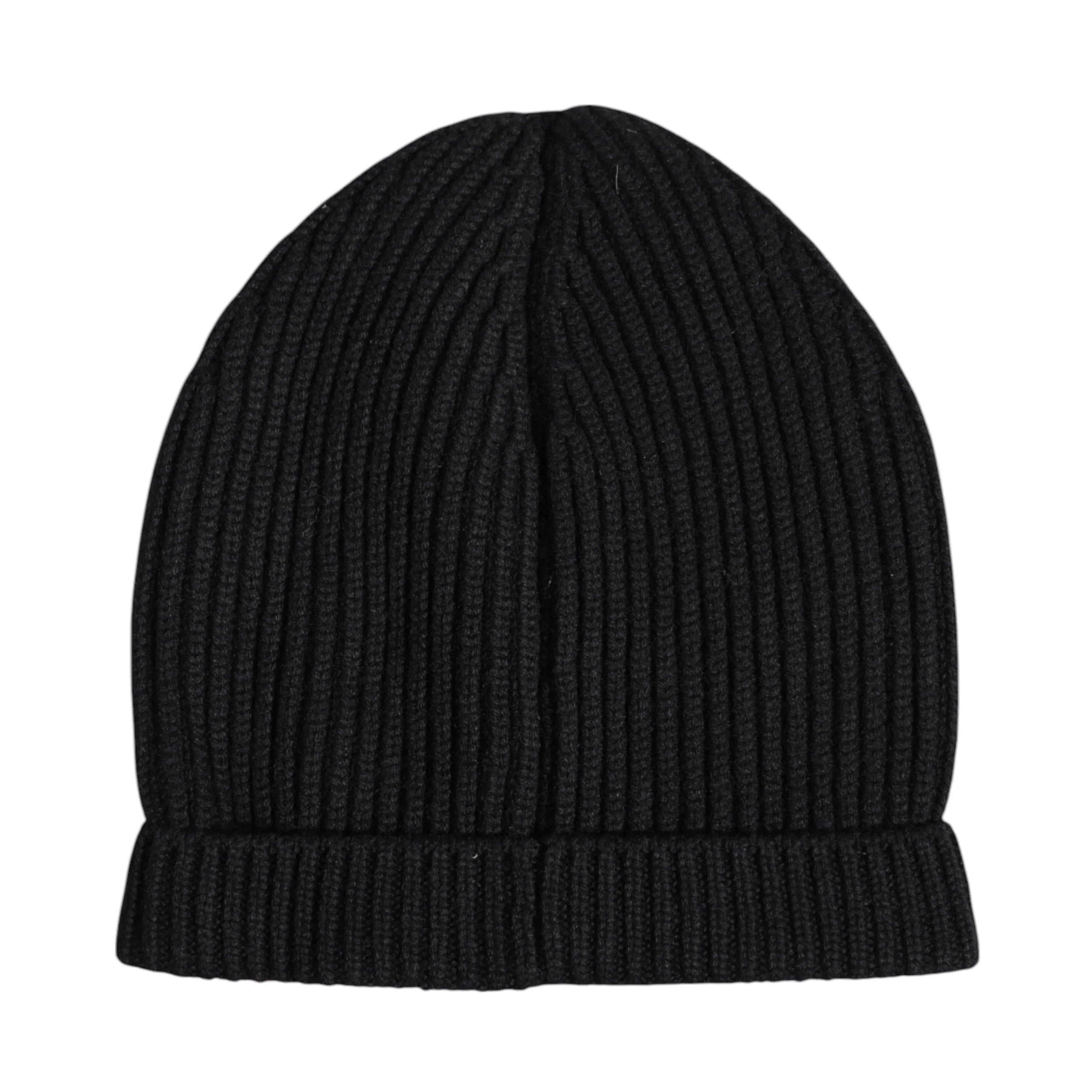 Dolce & Gabbana Black Cashmere Knitted Winter Beanie Hat - Beanies