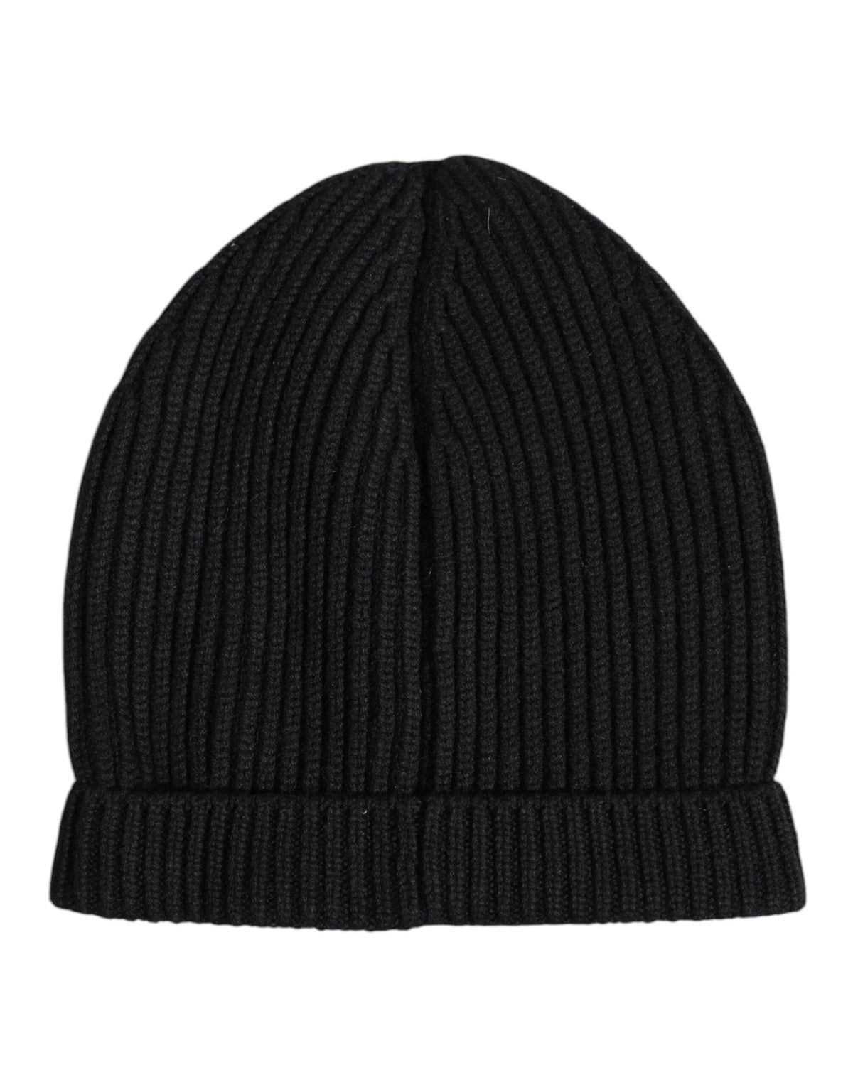 Dolce & Gabbana Black Cashmere Knitted Winter Beanie Hat - Beanies