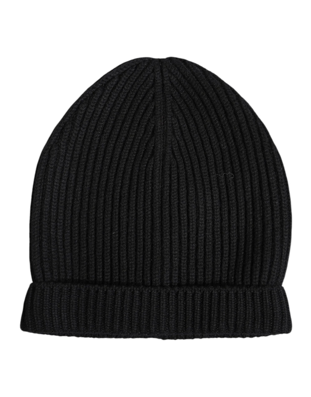 Dolce & Gabbana Black Cashmere Knitted Winter Beanie Hat - Beanies