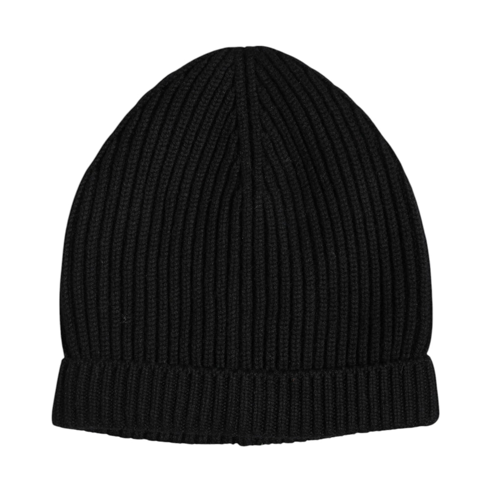 Dolce & Gabbana Black Cashmere Knitted Winter Beanie Hat - Beanies