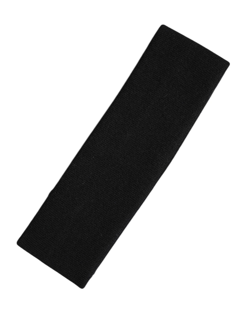 Dolce & Gabbana Black Cashmere Knitted Women Head Band Hat - Headbands