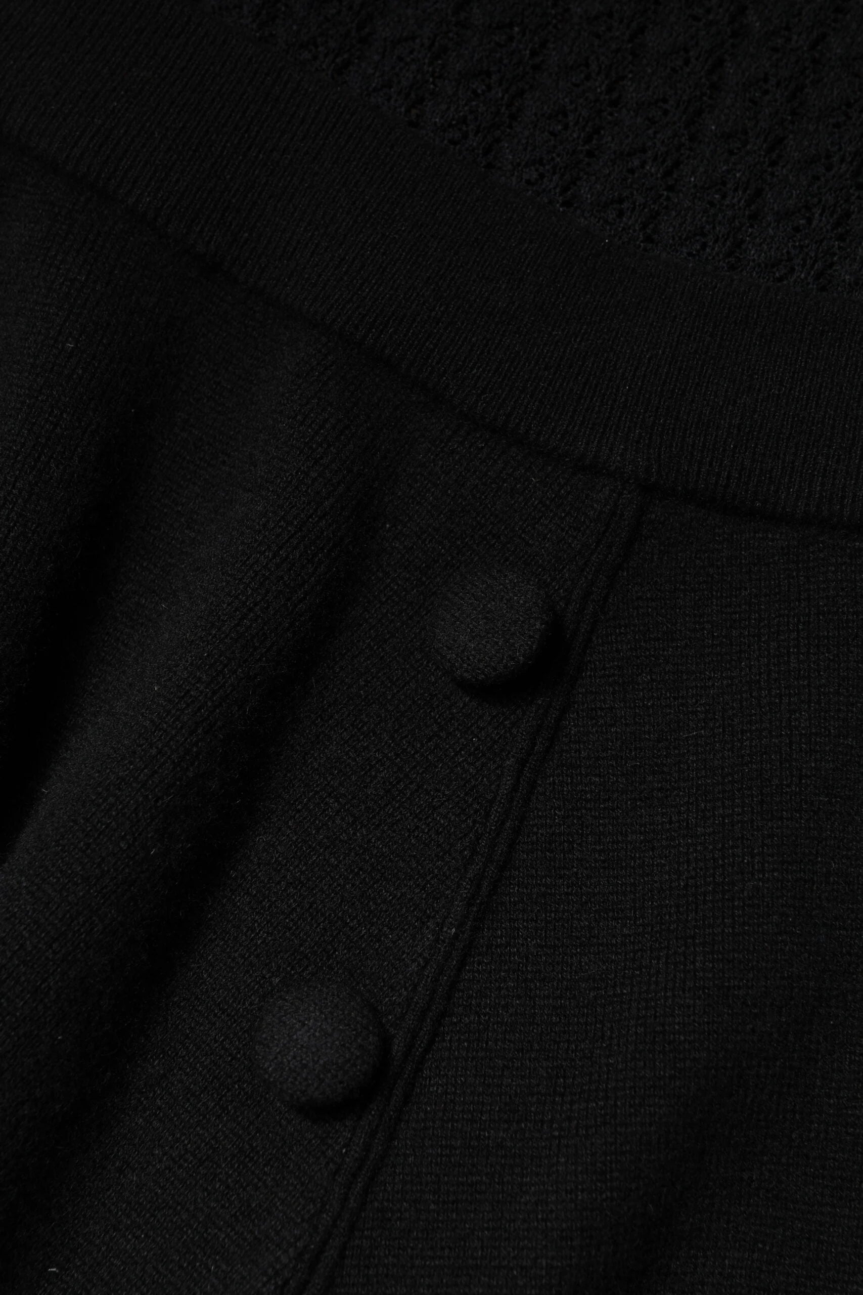 Dolce & Gabbana Black Cashmere Long Sleeves A-line Midi Dress - IT40|S - Dresses