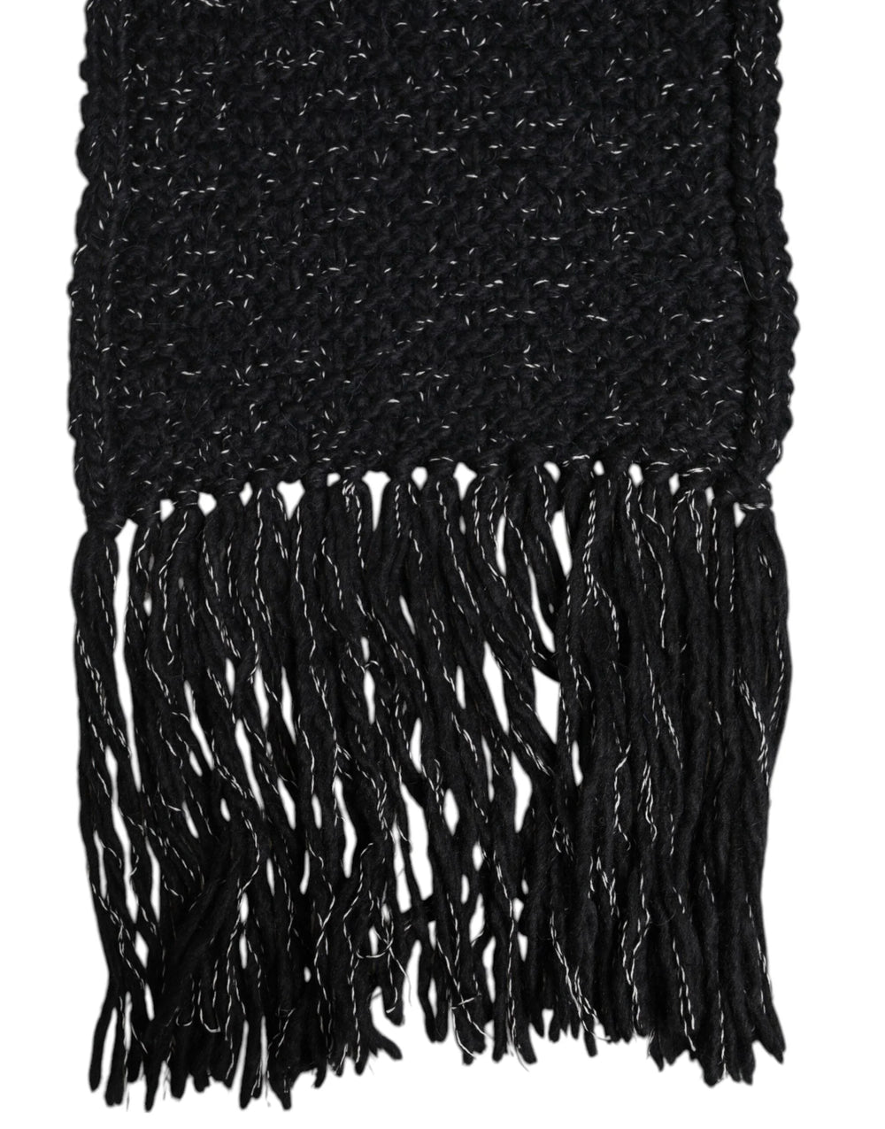 Dolce & Gabbana Black Cashmere Neck Warmer Wrap Shawl Scarf - Scarves & Shawls