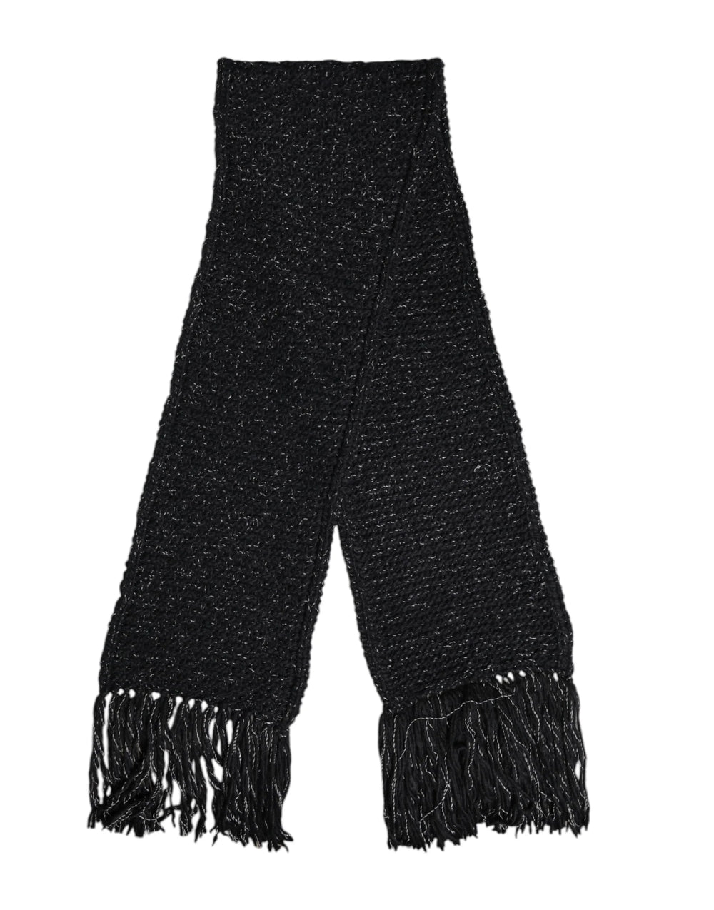 Dolce & Gabbana Black Cashmere Neck Warmer Wrap Shawl Scarf - Scarves & Shawls
