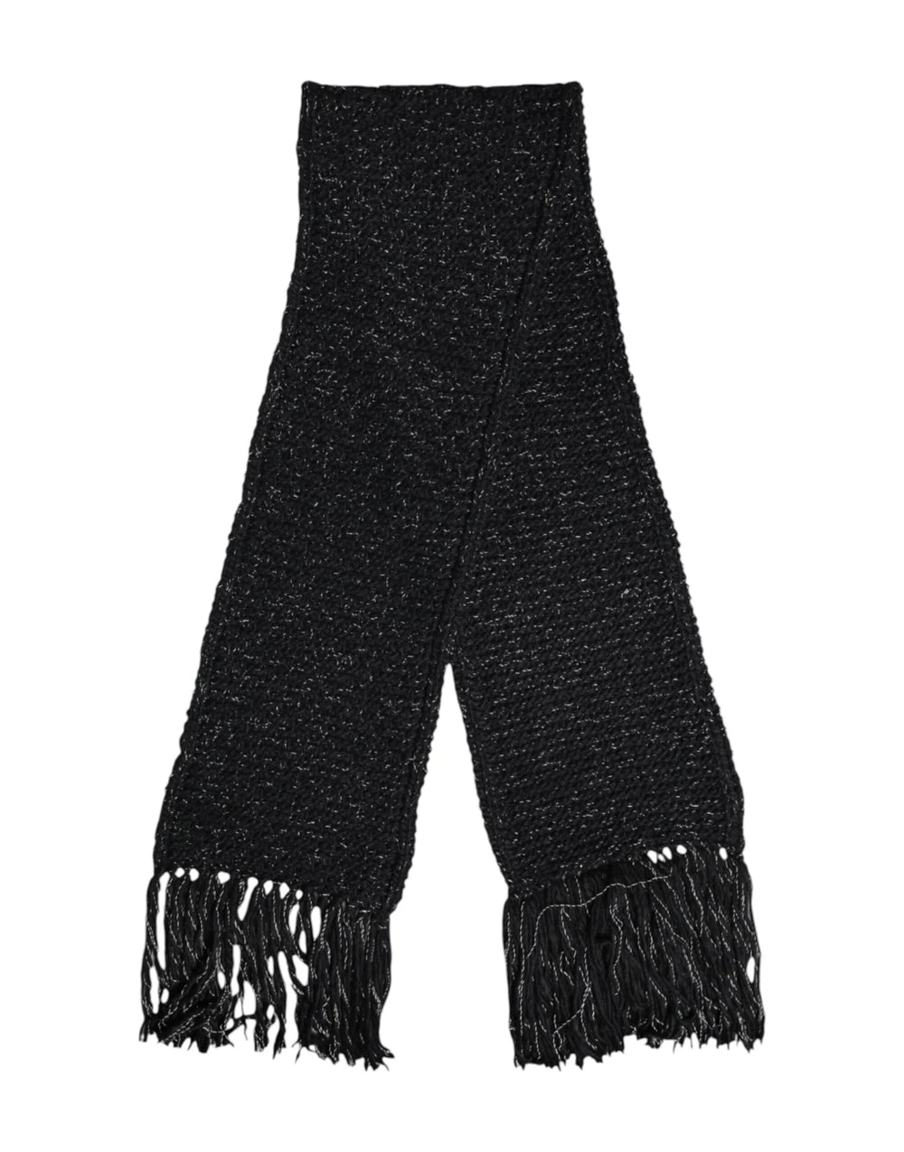 Dolce & Gabbana Black Cashmere Neck Warmer Wrap Shawl Scarf - Scarves & Shawls