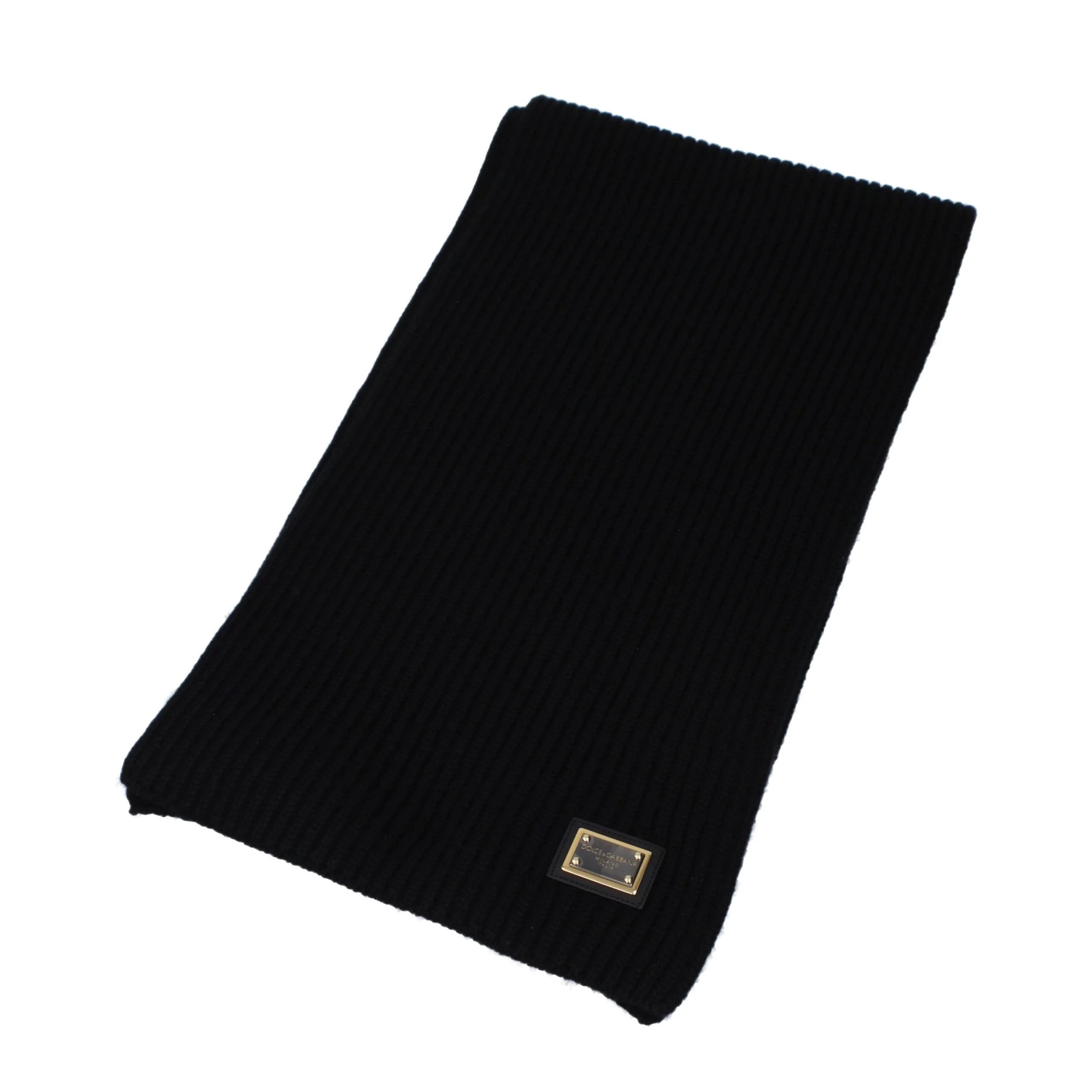 Dolce & Gabbana Black Cashmere Scarves - Scarves & Shawls