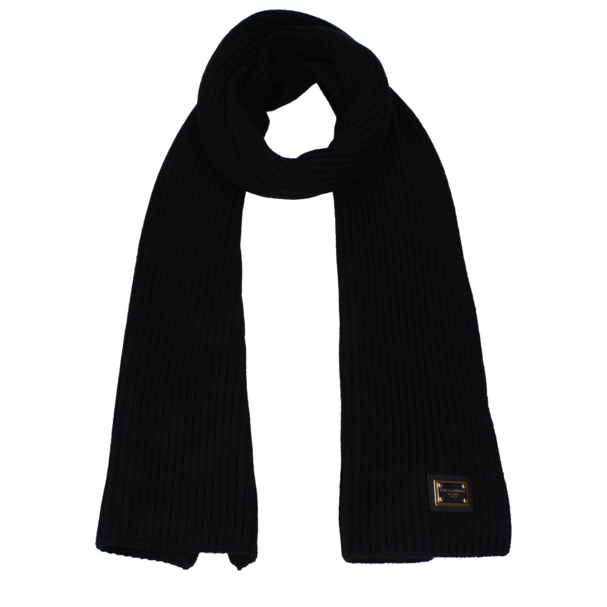 Dolce & Gabbana Black Cashmere Scarves - Scarves & Shawls