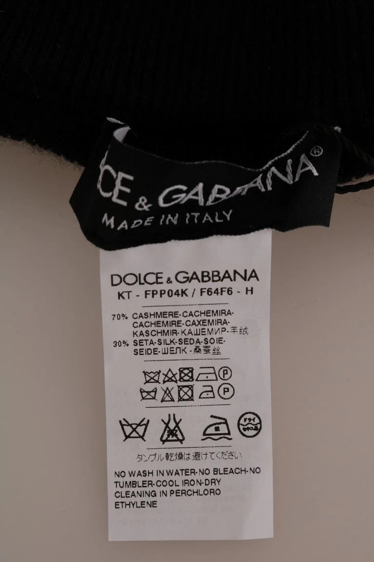 Dolce & Gabbana Black Cashmere Silk Stretch Tights Stockings - IT36 | XS - Hosiery