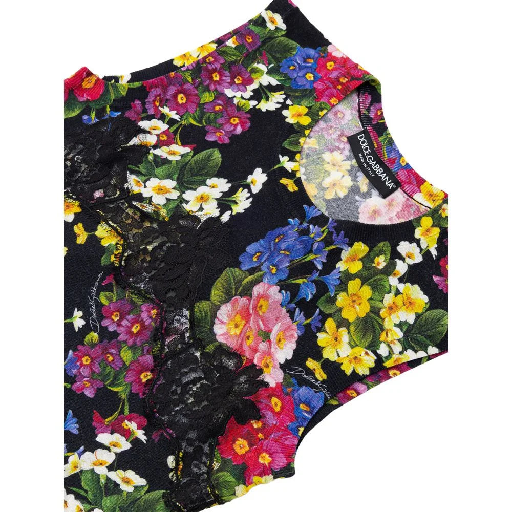 Dolce & Gabbana Black Cashmere Tank Top - IT38|XS - Tank Tops