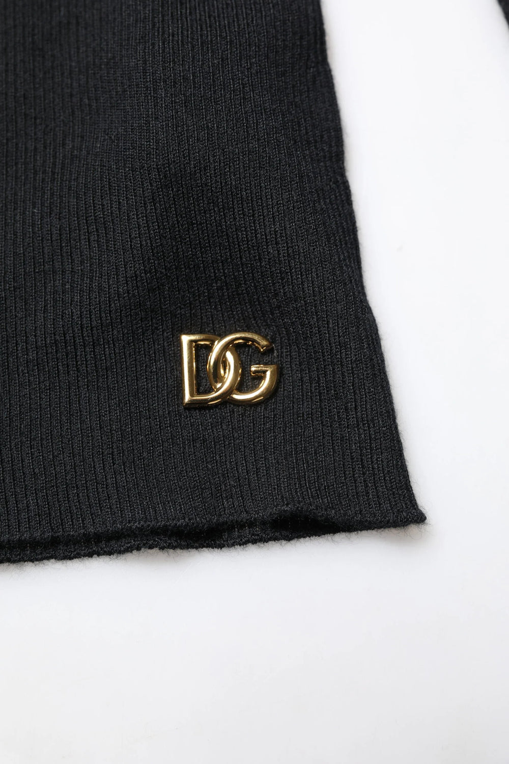 Dolce & Gabbana Black Cashmere Turtleneck Knitted Blouse Top - IT42|M - Sweaters