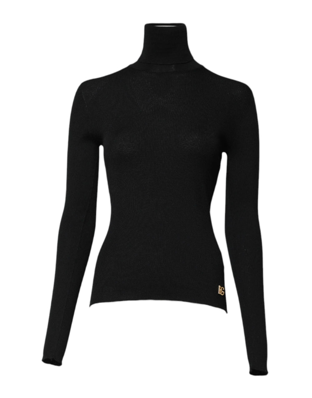 Dolce & Gabbana Black Cashmere Turtleneck Knitted Blouse Top - IT42|M - Sweaters