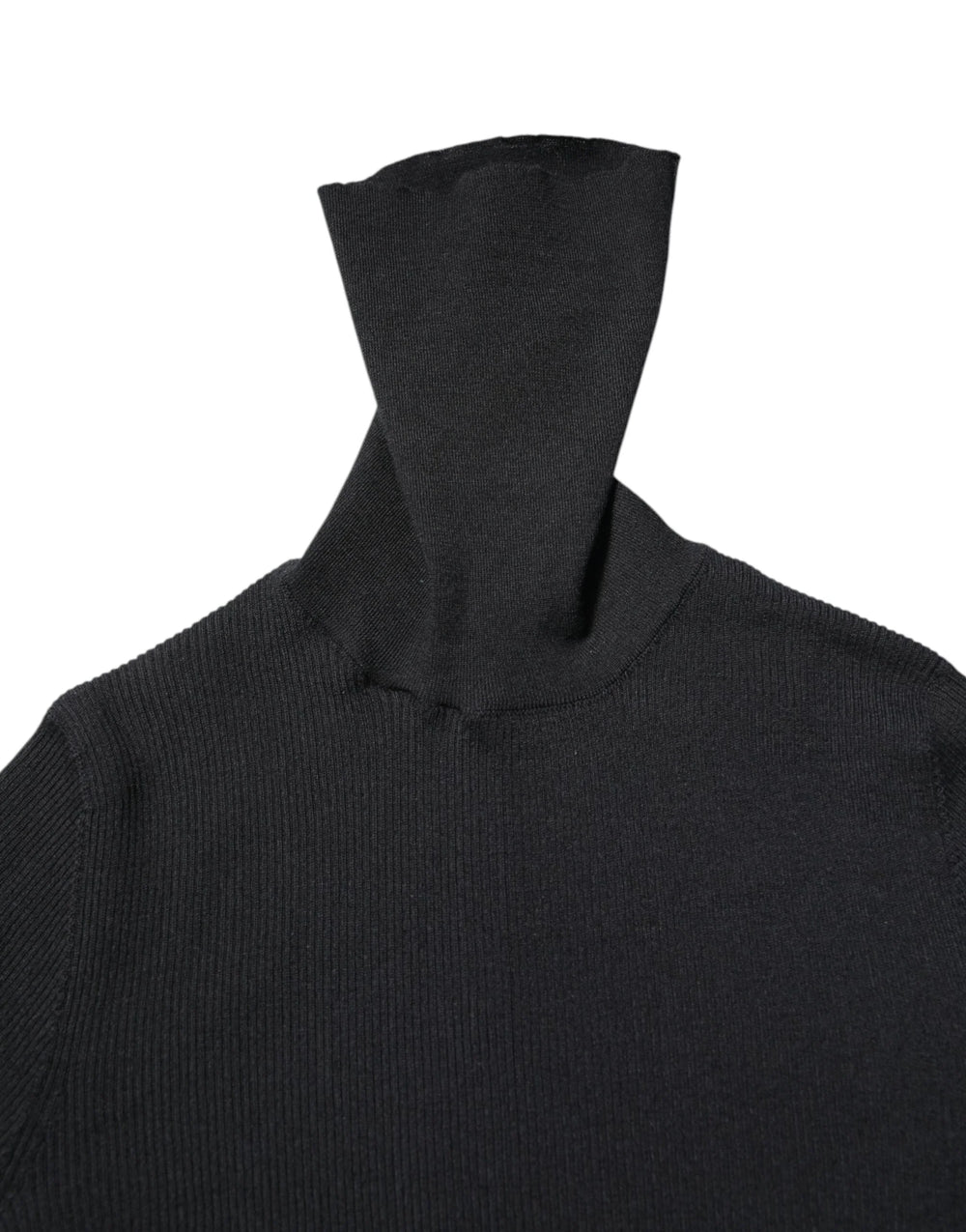 Dolce & Gabbana Black Cashmere Turtleneck Knitted Blouse Top - IT42|M - Sweaters