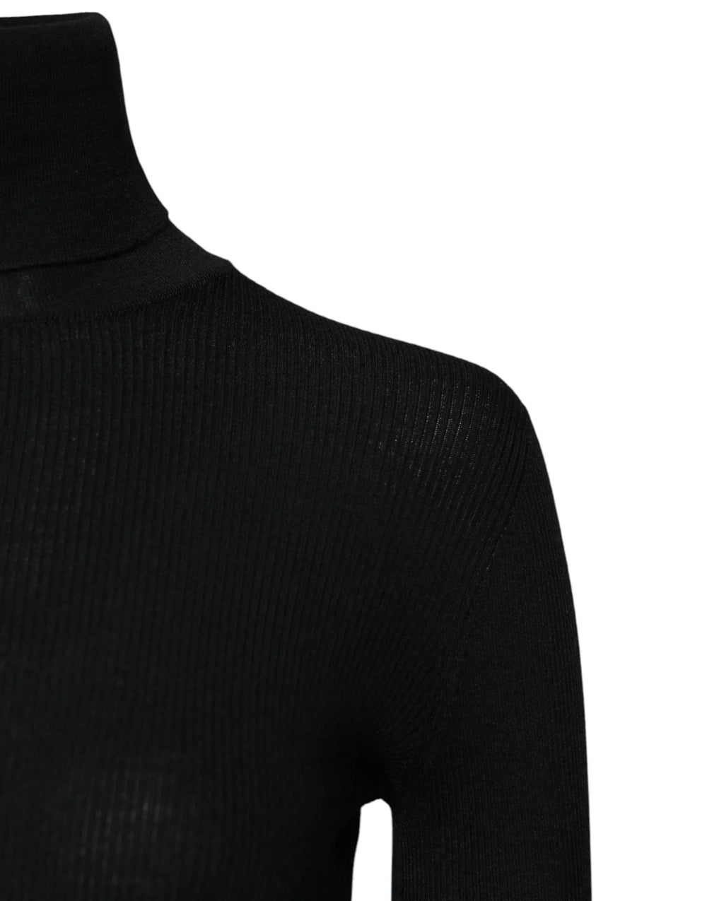 Dolce & Gabbana Black Cashmere Turtleneck Knitted Blouse Top - IT42|M - Sweaters