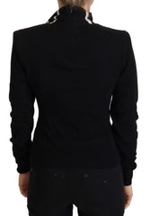 Dolce & Gabbana Black Cashmere Turtleneck Pullover Sweater - IT38|XS - Sweaters