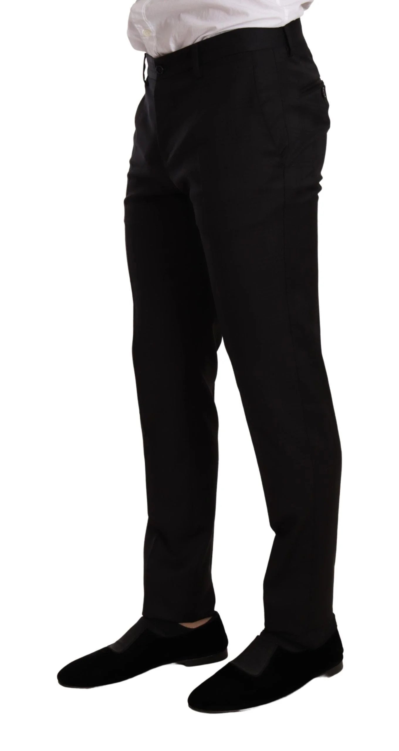 Dolce & Gabbana Black Check MARTINI SLIM FIT 2 Piece Suit - IT44 | XS - Pant Suits