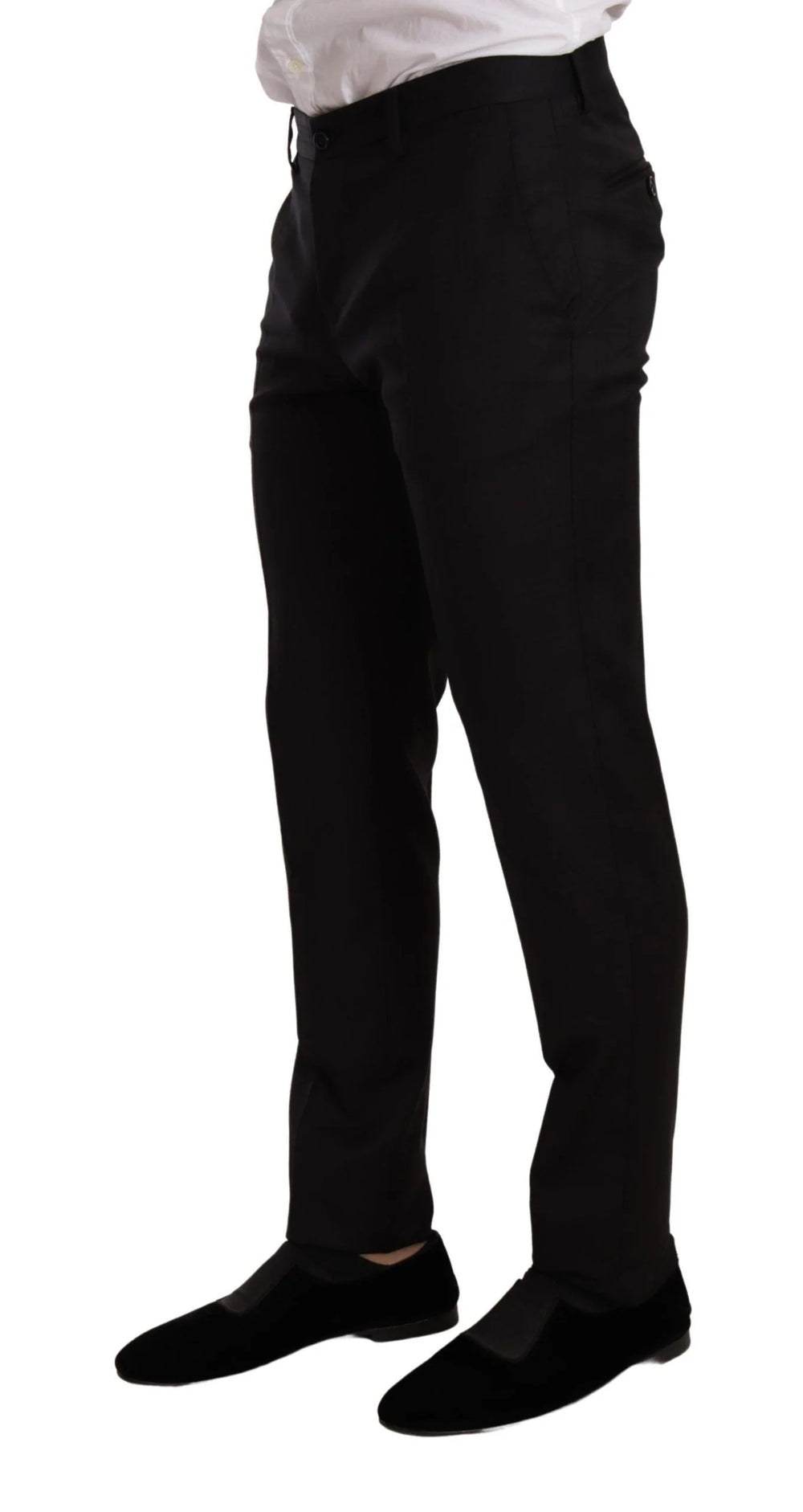 Dolce & Gabbana Black Check MARTINI SLIM FIT 2 Piece Suit - IT44 | XS - Pant Suits