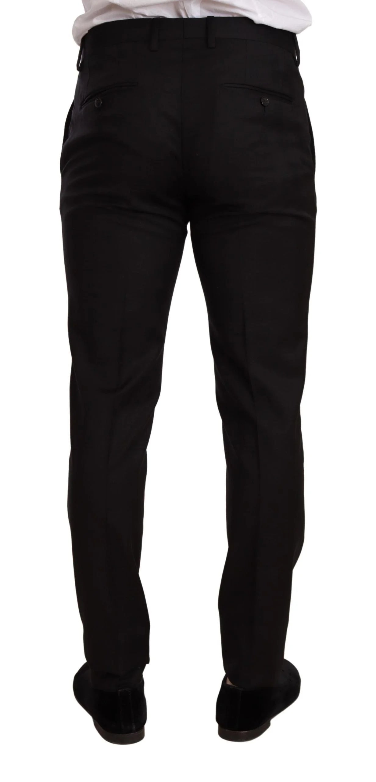 Dolce & Gabbana Black Check MARTINI SLIM FIT 2 Piece Suit - IT44 | XS - Pant Suits