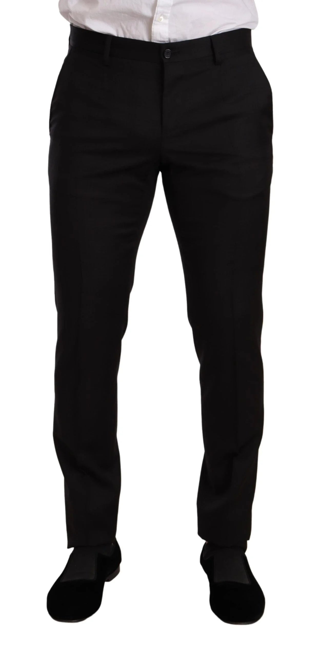 Dolce & Gabbana Black Check MARTINI SLIM FIT 2 Piece Suit - IT44 | XS - Pant Suits