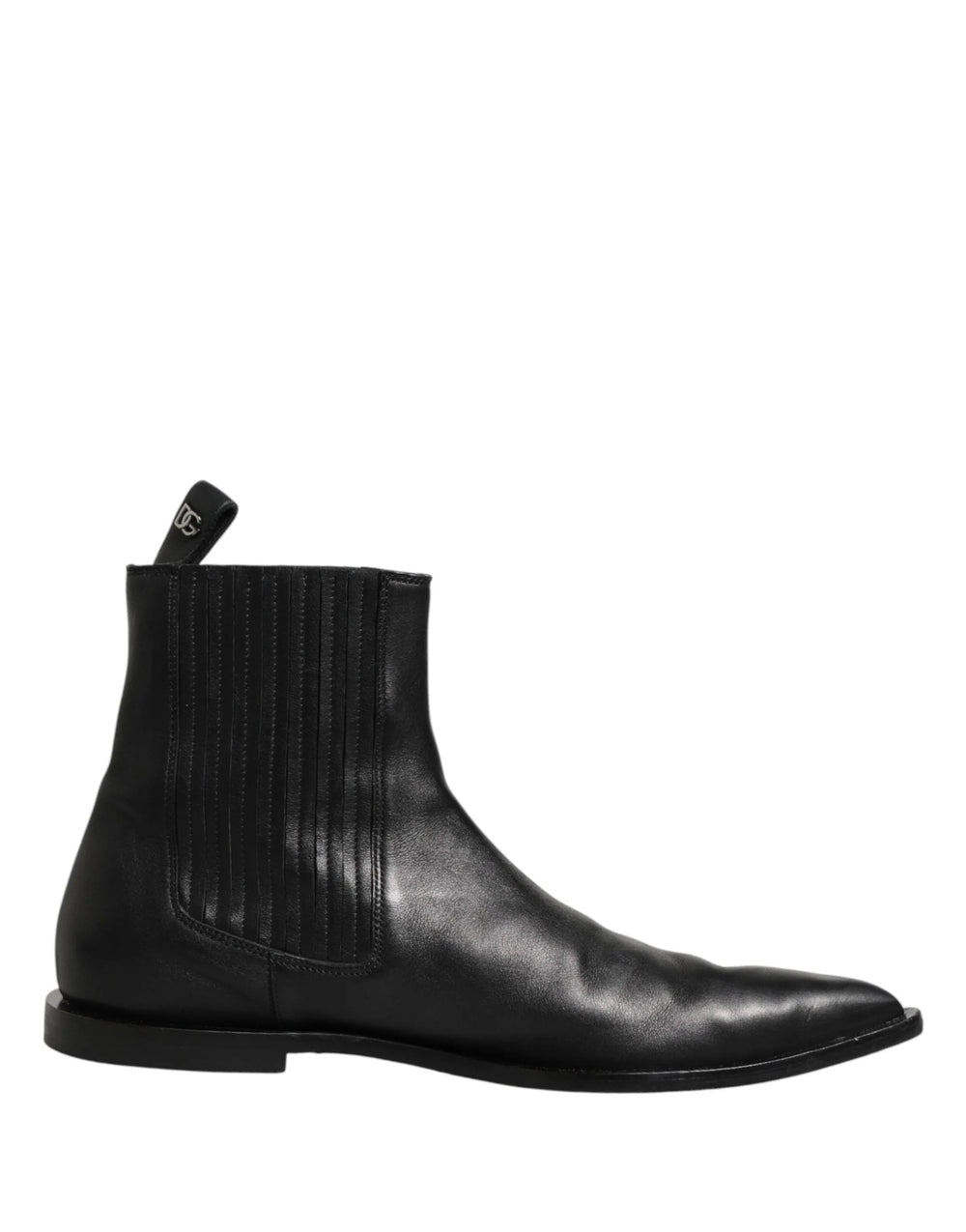 Dolce & Gabbana Mustat Chelsean Miesten Lyhyet Nilkkasaappaat Kengät - EU44/US11