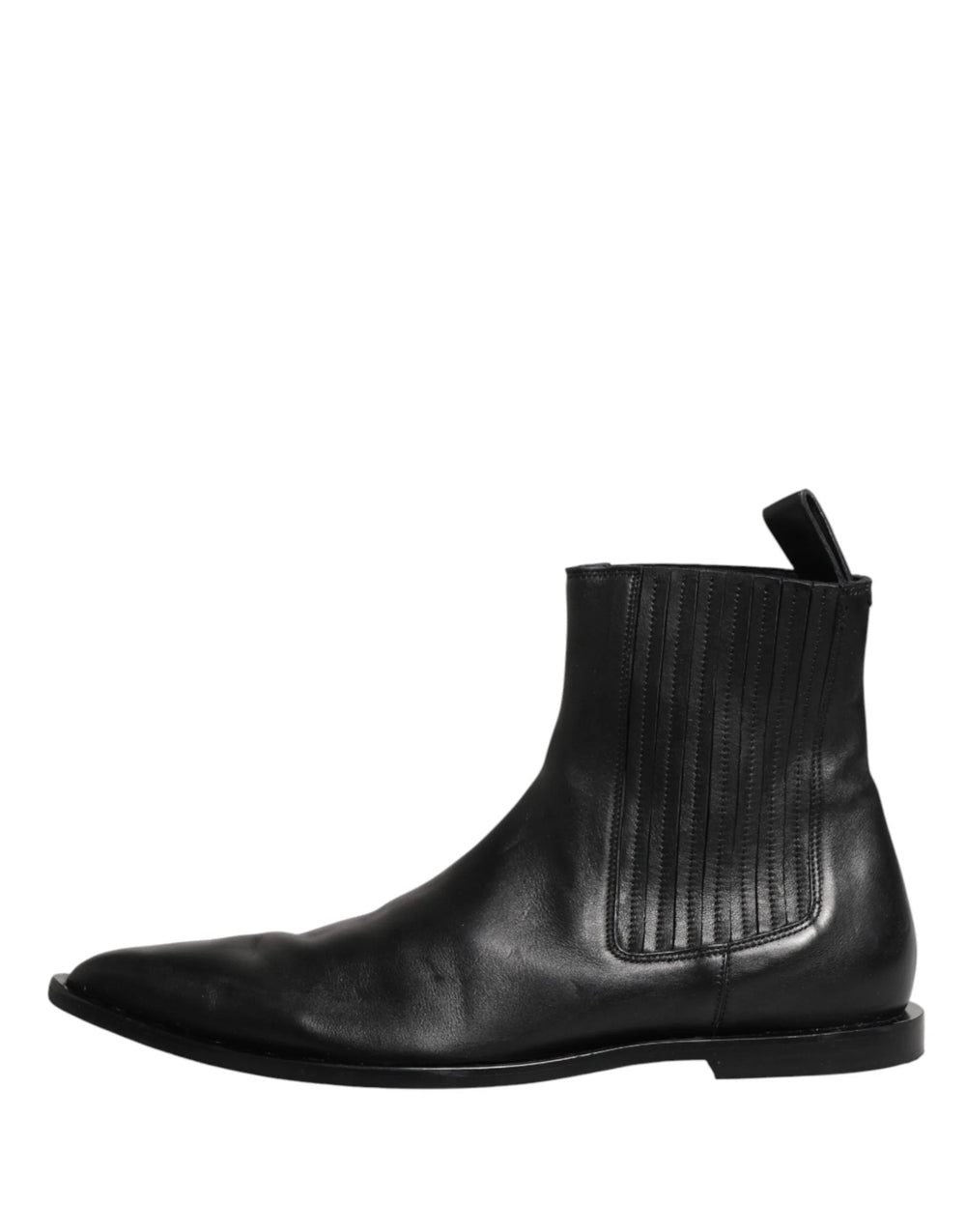 Dolce & Gabbana Mustat Chelsean Miesten Lyhyet Nilkkasaappaat Kengät - EU44/US11