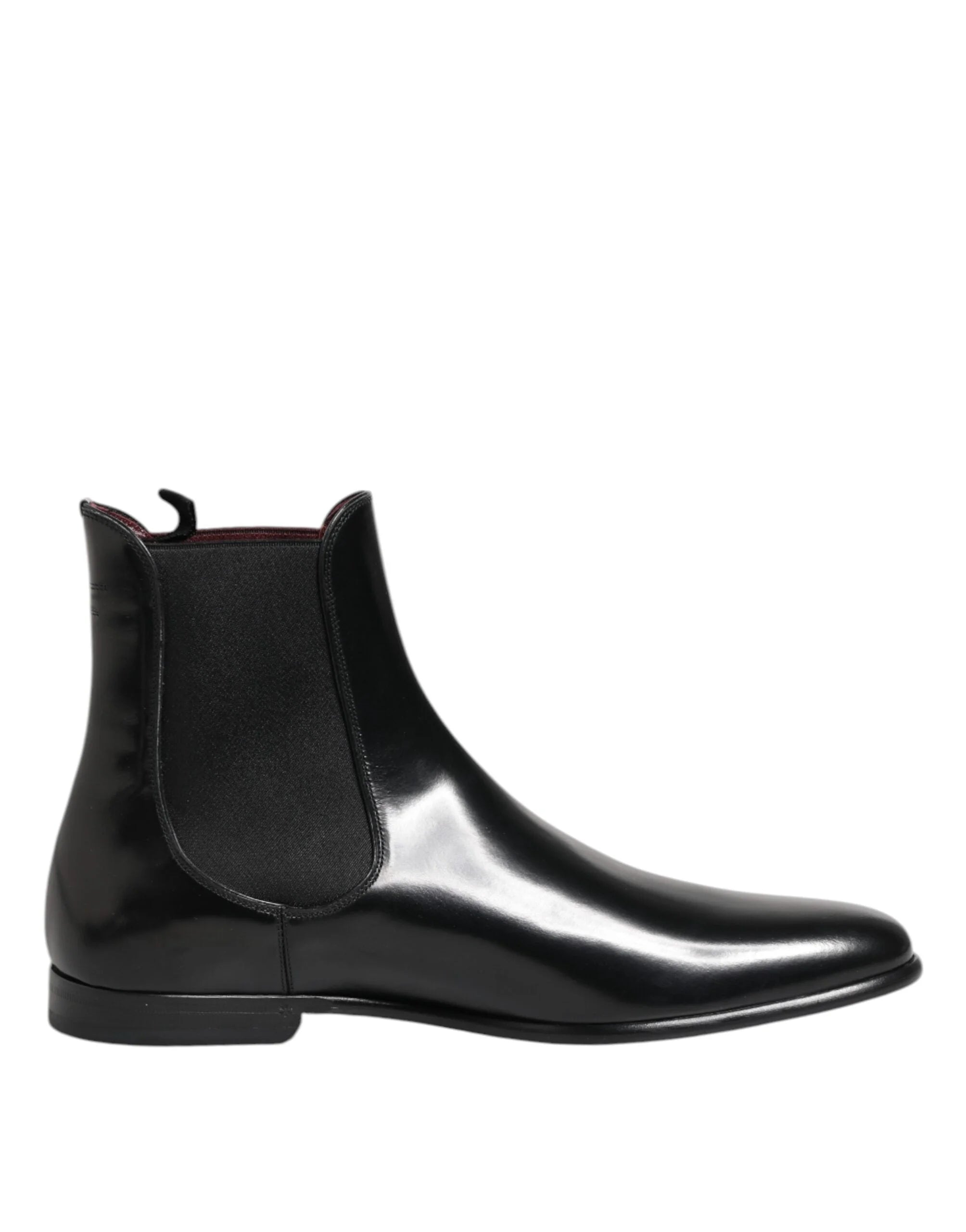 Dolce & Gabbana Black Chelsea Slip On Mid Calf Boots Shoes - Boots